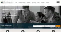 Desktop Screenshot of mba-exchange.com