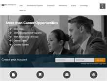 Tablet Screenshot of mba-exchange.com